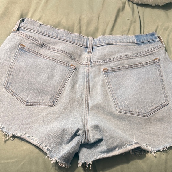Abercrombie & Fitch Light Blue Denim Cutoff Shorts - Picture 6 of 6